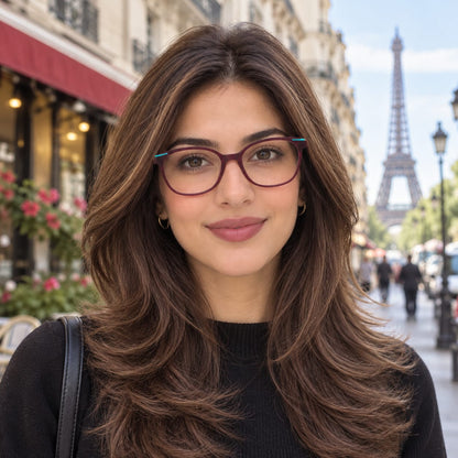 Full Frame Foss N Flories Eyewear Rounded Rectangle Shape For Women 221135 - Eyedentity Opticians