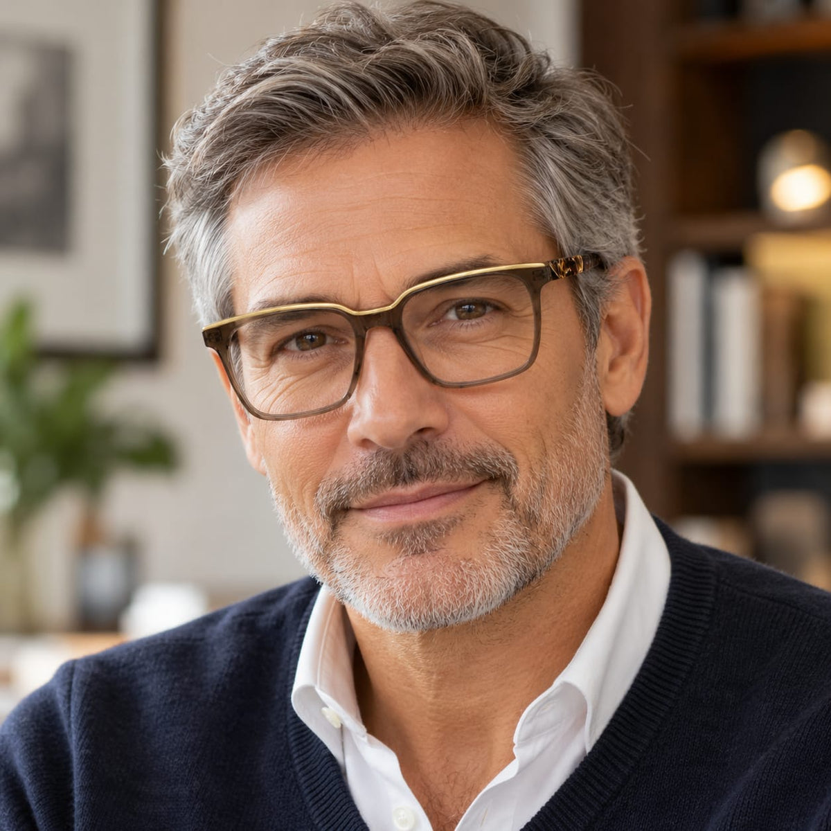 Full Frame Flories Eyewear Square Rectangular Shape For Men 310380 - Eyedentity Opticians