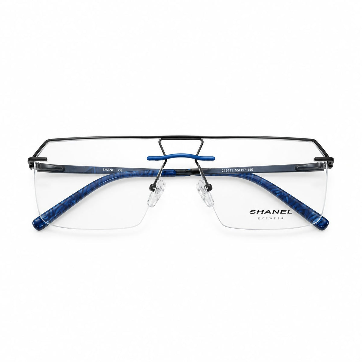 Shanel Eyewear Rimless Geometric Rectangle Shape For Men 475481