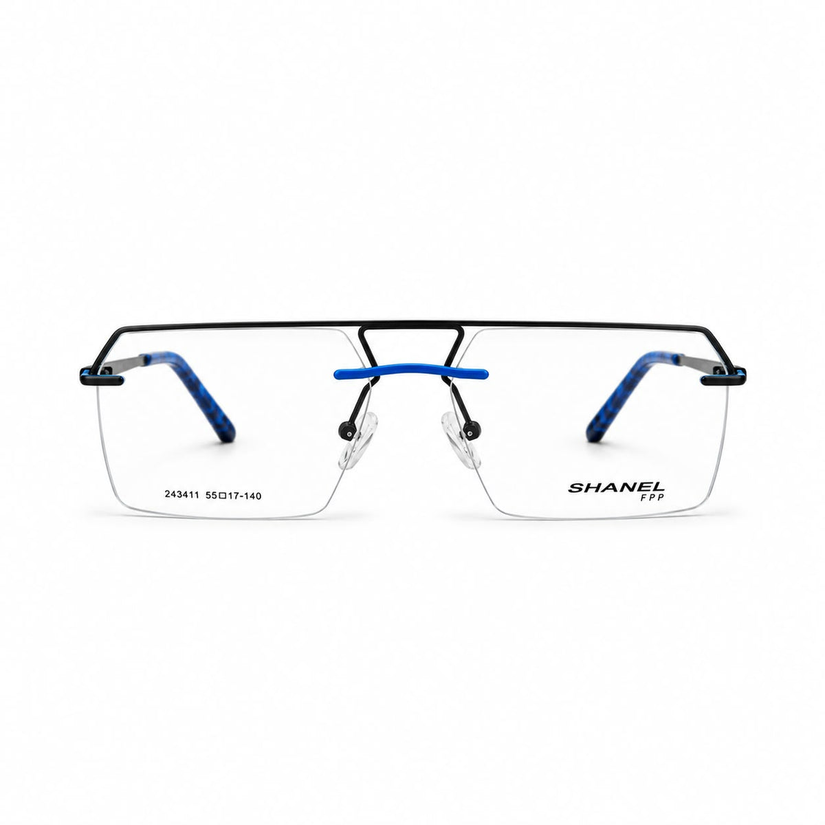 Shanel Eyewear Rimless Geometric Rectangle Shape For Men 475481