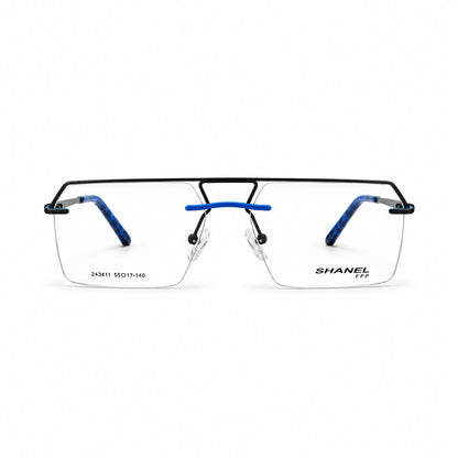 Shanel Eyewear Rimless Geometric Rectangle Shape For Men 475481