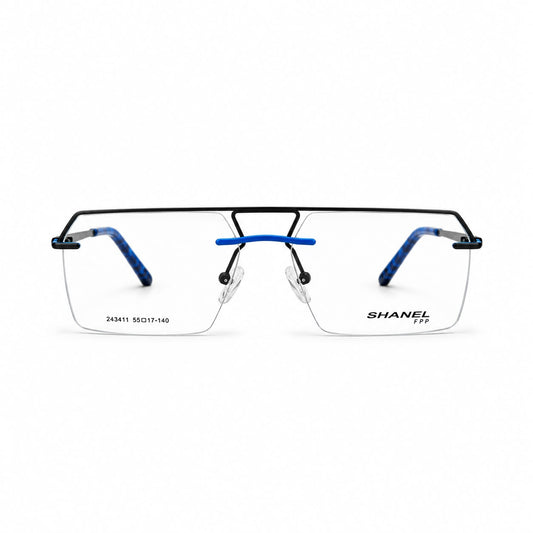 Shanel Eyewear Rimless Geometric Rectangle Shape For Men 475481