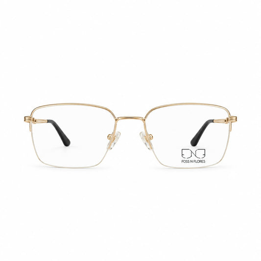 Foss N Flories Eyewear Half Rim Rectangle Shape for Men 164172