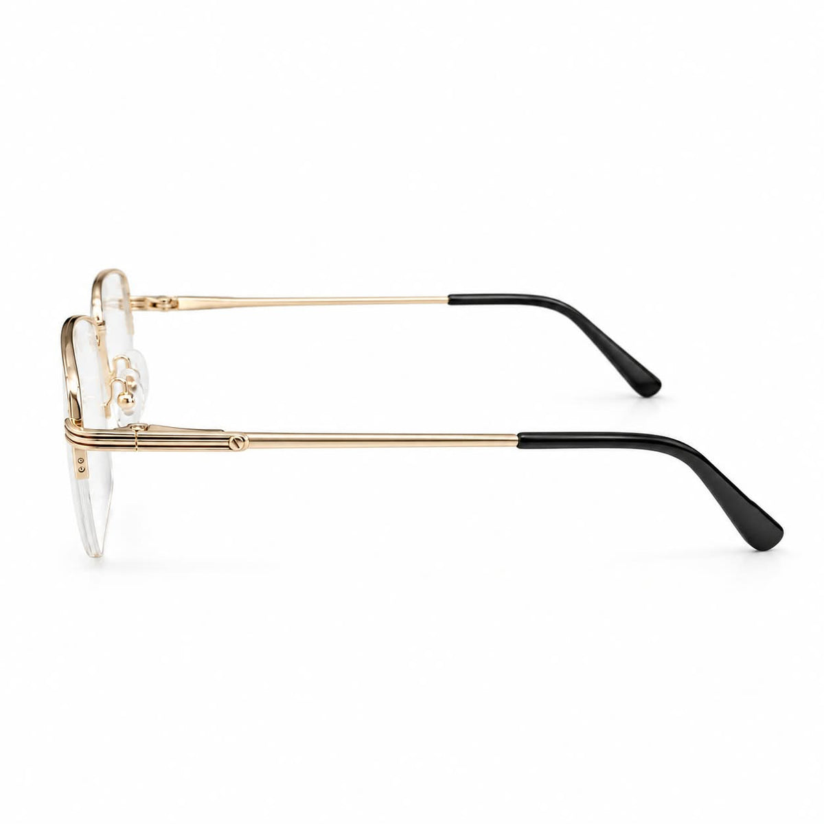 Foss N Flories Eyewear Half Rim Rectangle Shape for Men 164172