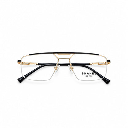 Half Frame Eyewear Square Aviator Shape For Men 109800