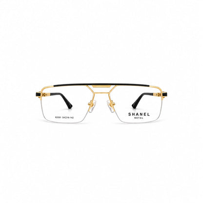 Half Frame Eyewear Square Aviator Shape For Men 109800