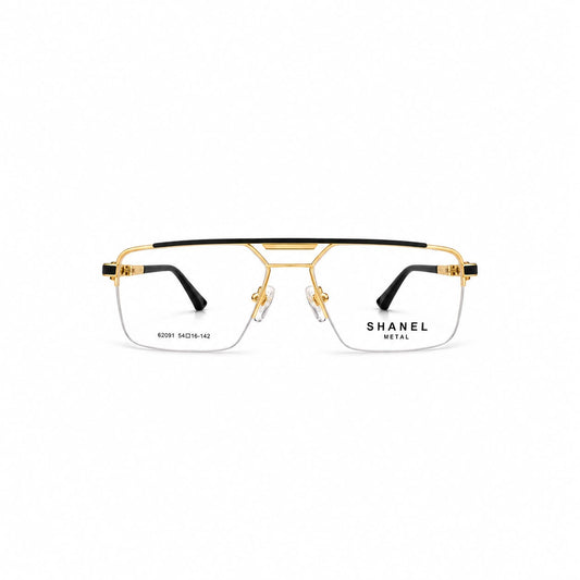 Half Frame Eyewear Square Aviator Shape For Men 109800