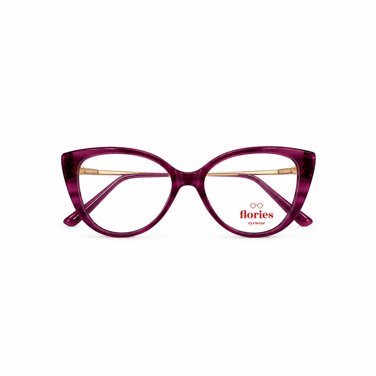 Full Frame Flories Eyewear Cat-Eye Shape For Women 379477