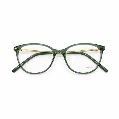 Full Frame Page4 Eyewear Oval Soft Cat Eyed Shape For Women 356825 - Eyedentity Opticians