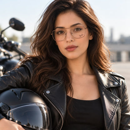 Full Rim Metal Square Aviator Inspired For Women 243626 - Eyedentity Opticians
