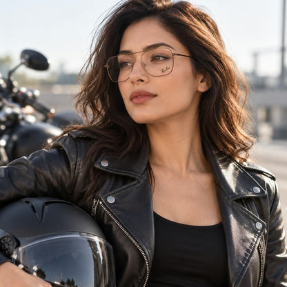 Full Rim Metal Square Aviator Inspired For Women 243626 - Eyedentity Opticians