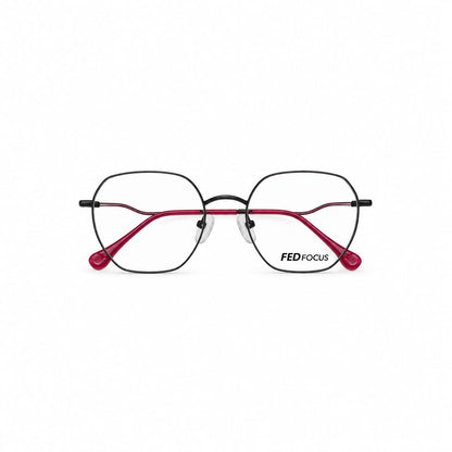 Fed Focus Eyewear Full Rim Geometric Hexagon Shape For Women 202283 - Eyedentity Opticians