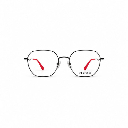 Fed Focus Eyewear Full Rim Geometric Hexagon Shape For Women 202283 - Eyedentity Opticians