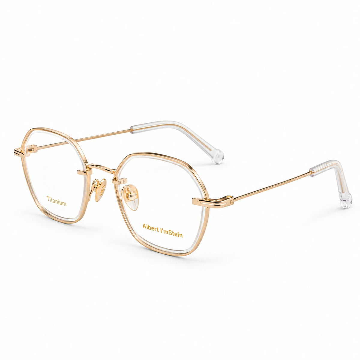 Rimless Metal Eyewear Geometric Hexagonal Shape For Men 184297 - Eyedentity Opticians