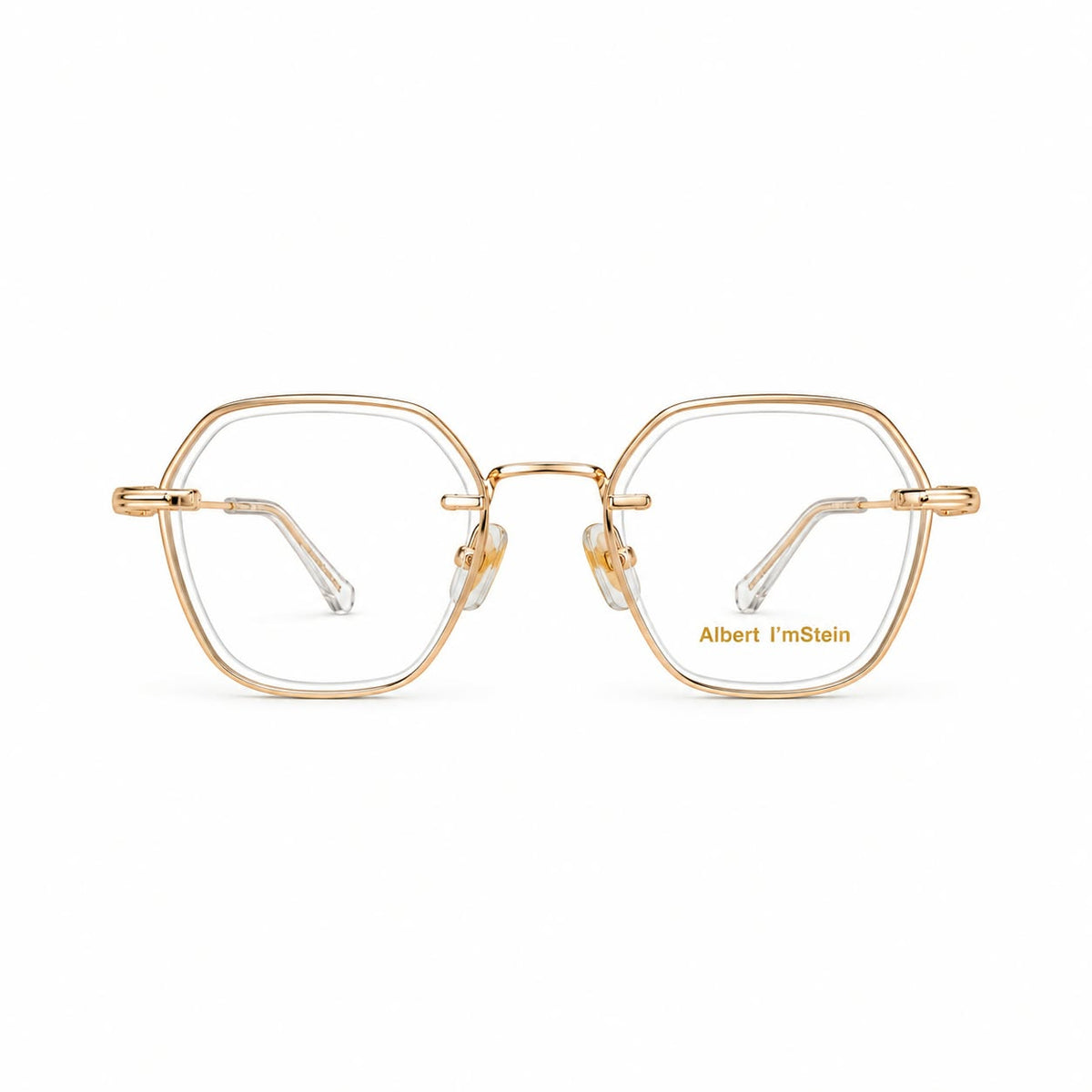 Rimless Metal Eyewear Geometric Hexagonal Shape For Men 184297 - Eyedentity Opticians