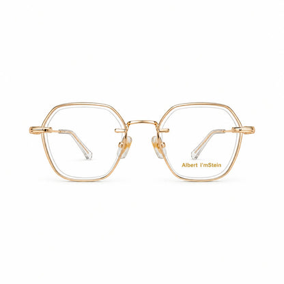 Rimless Metal Eyewear Geometric Hexagonal Shape For Men 184297 - Eyedentity Opticians