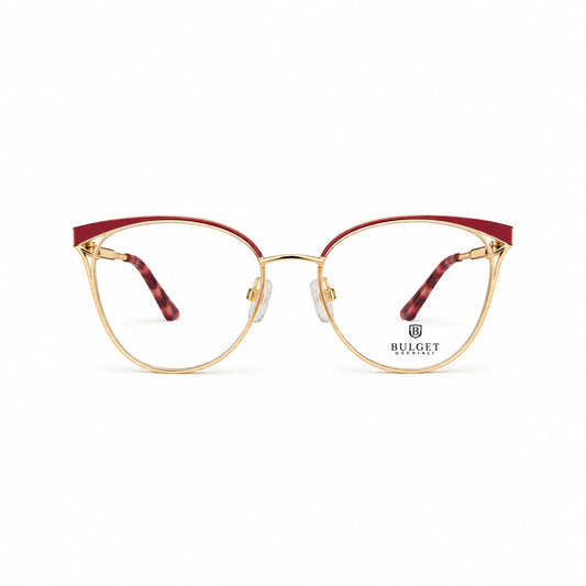 Full Frame Metal Eyewear Round Cat Eyed Shape For Women 168243