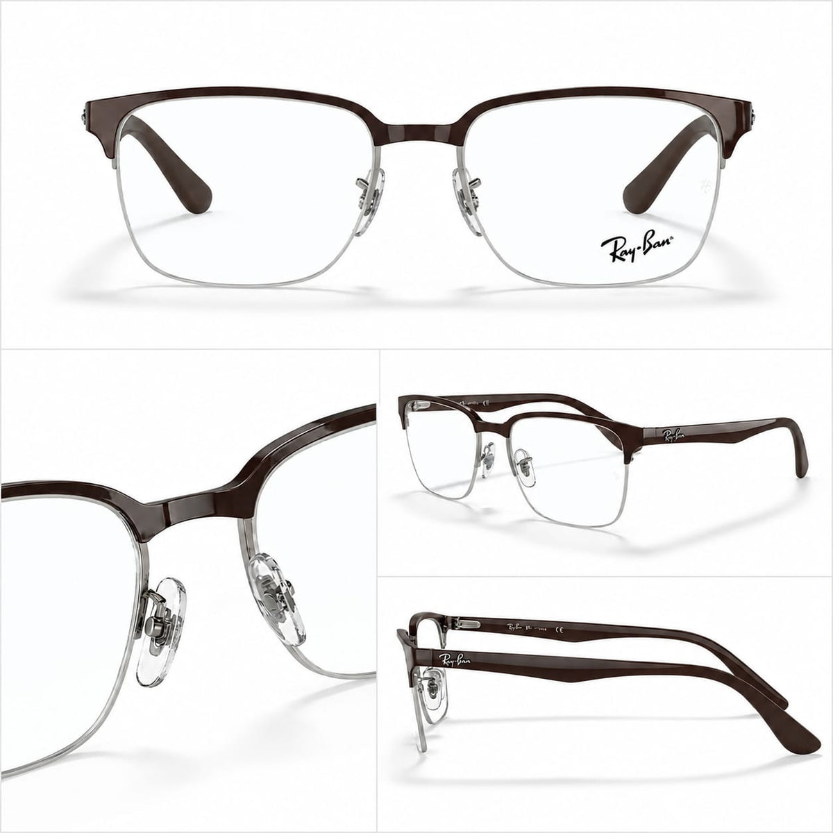 Ray-Ban  RB6540I Half Frame Rectangle For Men 236743 - Eyedentity Opticians