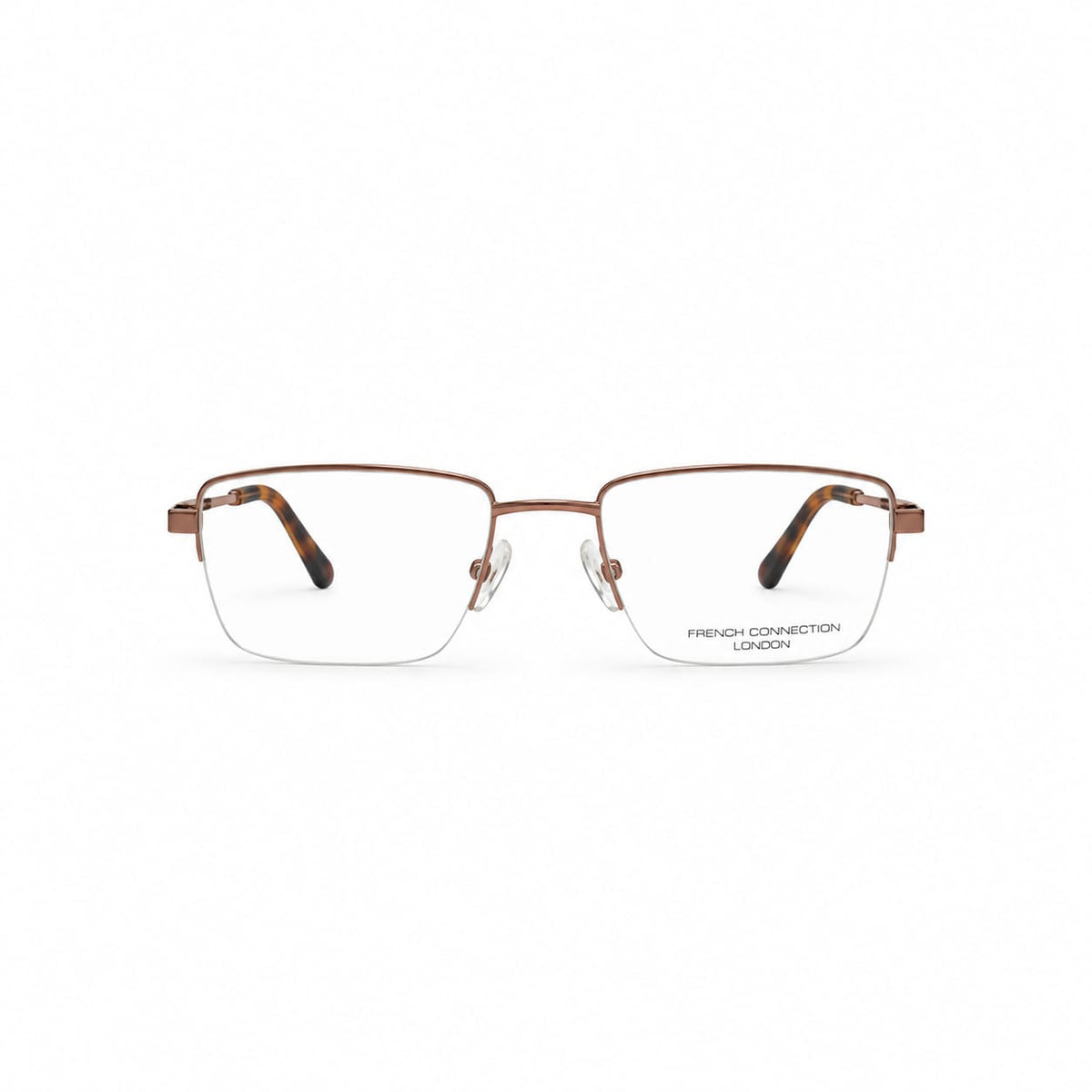 French Connection Half Rim Rectangle Specs for Men 287648 - Eyedentity Opticians