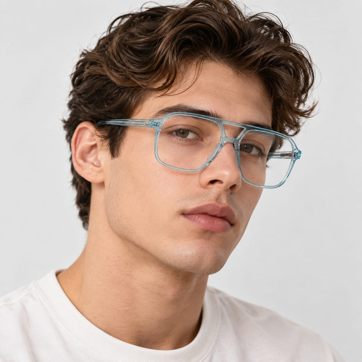 Full Frame Square Aviator Eyewear For Men 674651 - Eyedentity Opticians