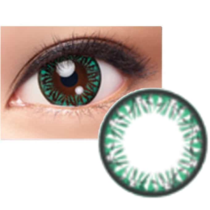 Bausch & Lomb Contact Lenses 10 Lens Pack / 0.00 / Diamond Aqua Bausch & Lomb Ultra >> Lacelle << Daily Disposable Color Contact Lenses