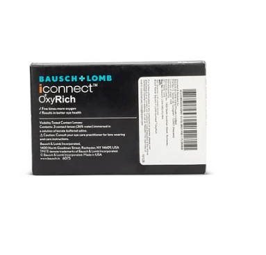 Bausch & Lomb Contact Lenses Bausch & Lomb iconnect OxyRich >> Spherical << Monthly Disposable Contact Lenses (3 Lens Pack)