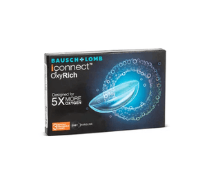 Bausch & Lomb Contact Lenses Bausch & Lomb iconnect OxyRich >> Spherical << Monthly Disposable Contact Lenses (3 Lens Pack)