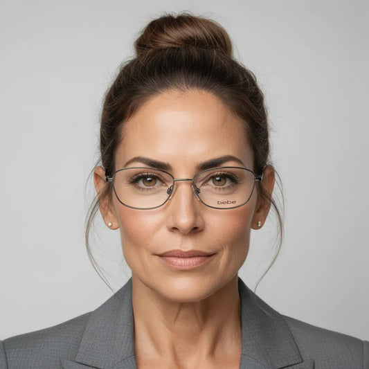 Bebe Eyeglasses Bebe Full Frame Oval Specs For Women 226701