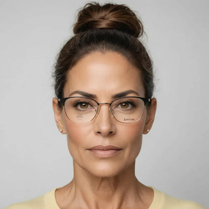 Bebe Eyeglasses Bebe Full Frame Oval Specs For Women 432356