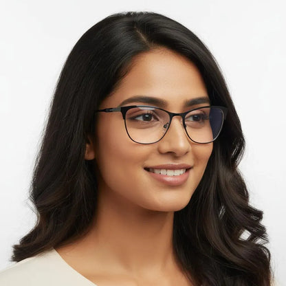 Calvin Klein Eyeglasses Calvin Klein Cat-Eye Full Frame Specs For Women 116452