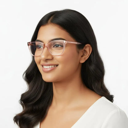Calvin Klein Eyeglasses Calvin Klein Cat-Eye Full Frame Specs For Women 130032