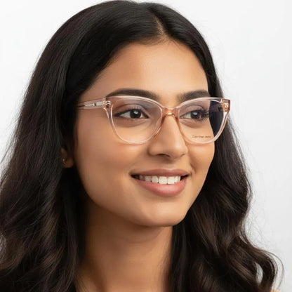 Calvin Klein Eyeglasses Calvin Klein Cat-Eye Full Frame Specs For Women 243527