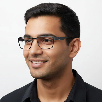 Calvin Klein Eyeglasses Calvin Klein- Full Frame Rectangle Specs For Men 181749