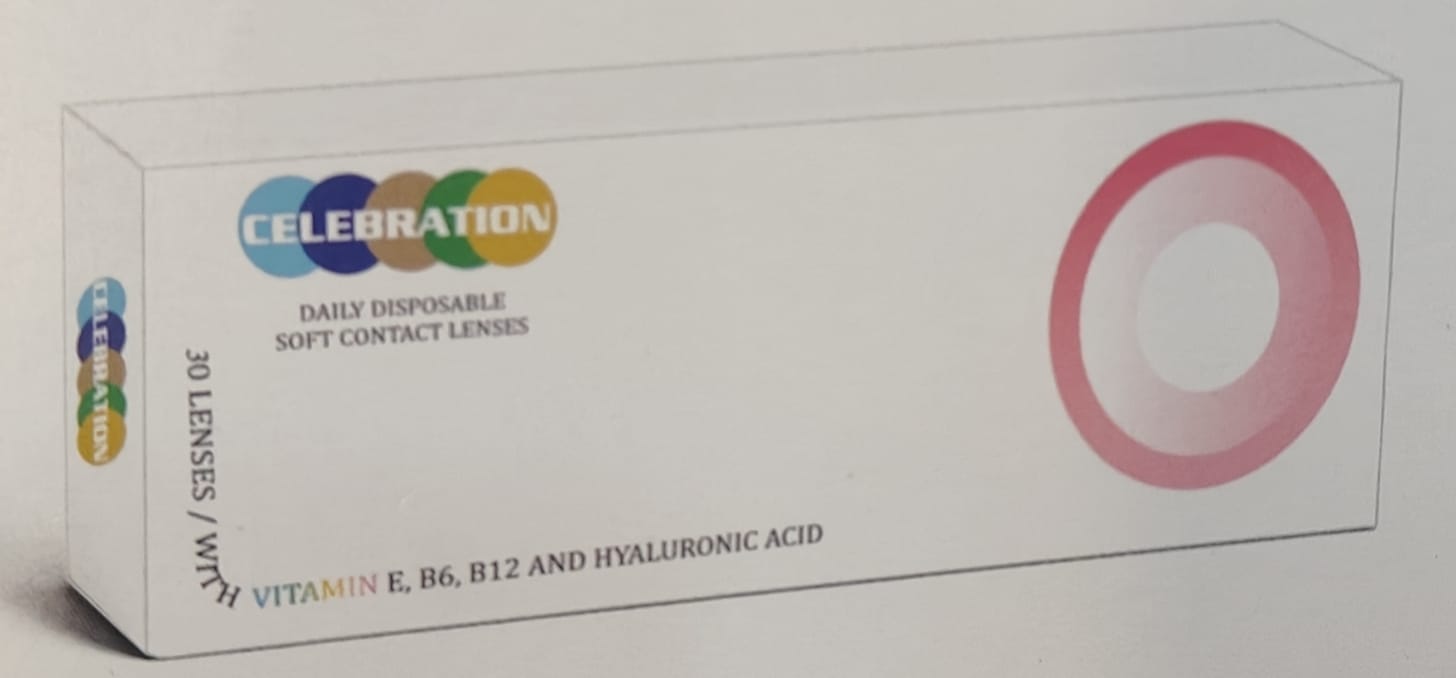 Celebration Contact Lenses Celebration >> Spherical << Daily Disposable Contact Lenses (30 Lens Pack)
