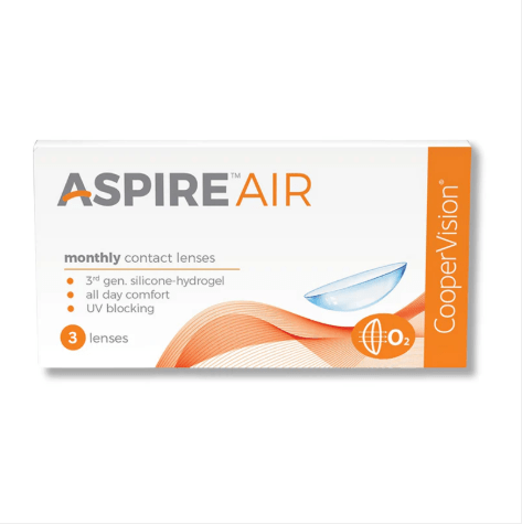 Cooper Vision Contact Lenses Cooper Vision Aspire Air >> Spherical << Monthly Disposable Contact Lenses