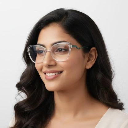 Farenheit Eyeglasses Farenheit Cat-Eye Full Frame Specs For Women 826018