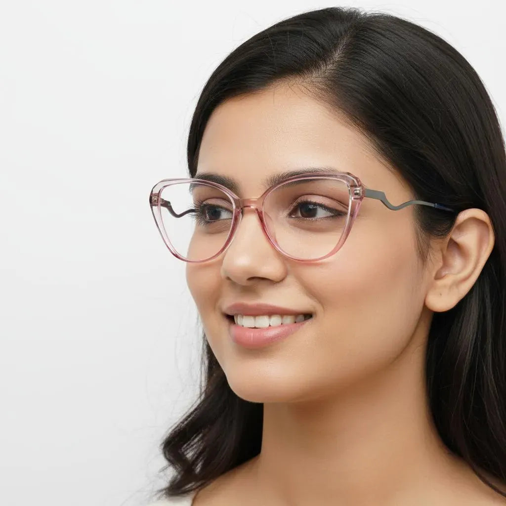 Farenheit Eyeglasses Farenheit Cat-Eye Full Frame Specs For Women YT13061