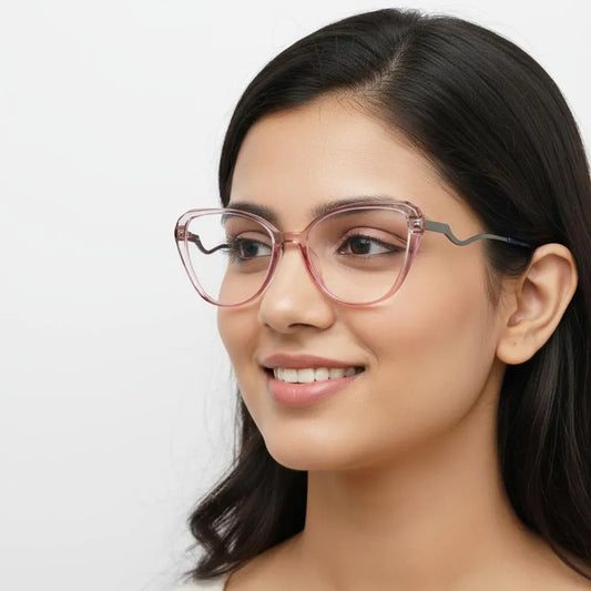 Farenheit Eyeglasses Farenheit Cat-Eye Full Frame Specs For Women YT13061