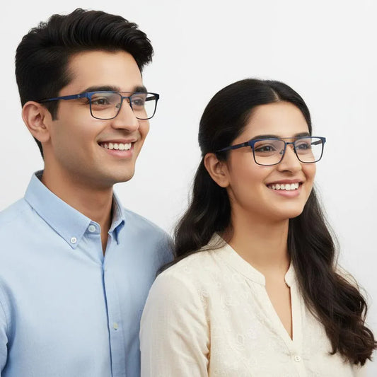 French Connection Eyeglasses French Connection Full Rim Rectangle Specs For Men & Women 340434