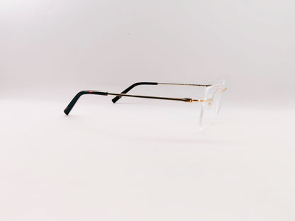 French Connection Eyeglasses French Connection Rimless Rectangle Specs For Men 117061