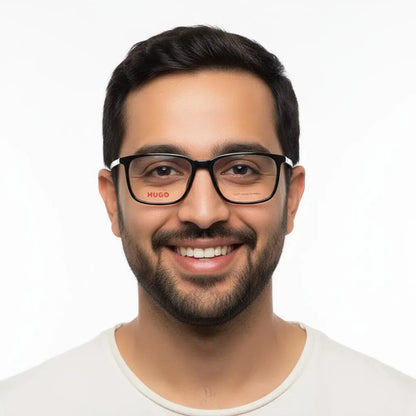 Hugo Eyeglasses Hugo Full Frame Rectangle For Men 171210