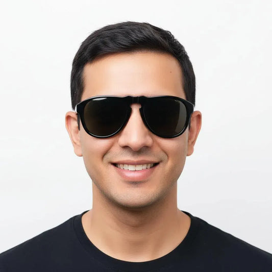 IARRA Sunglasses IARRA Full Rim Aviator Sunglasses For Men 114308