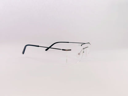 iDom Eyeglasses Farenheit Rimless Rectangle Specs For Men 179737