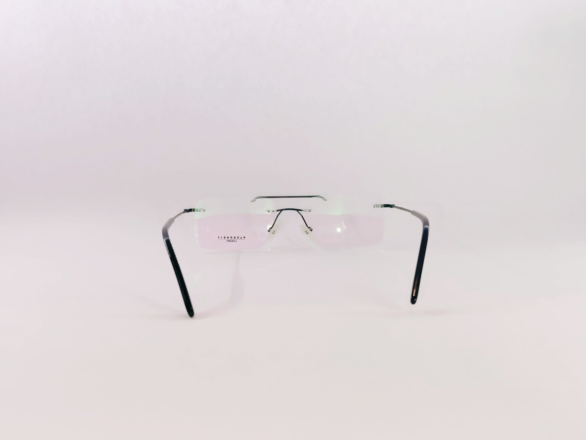iDom Eyeglasses Farenheit Rimless Rectangle Specs For Men 179737