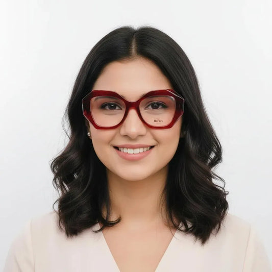 iDom Eyeglasses Full BOLD Rim Geometric Eyewear For Women 318875