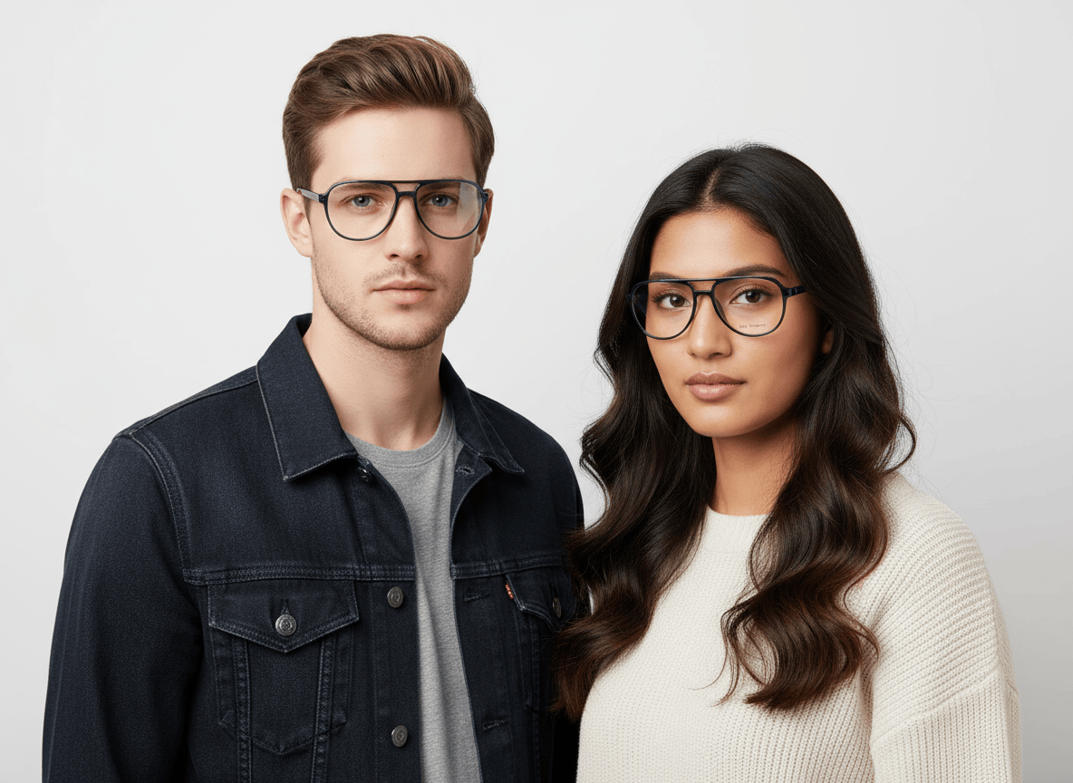 iDom Eyeglasses Full Frame Aviator Eyewear For Men & Women 358191