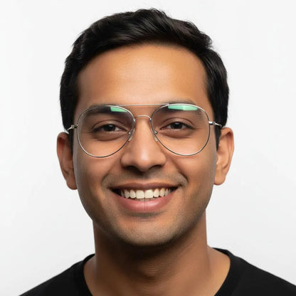 iDom Eyeglasses Full Frame Aviator Specs For Men 115860