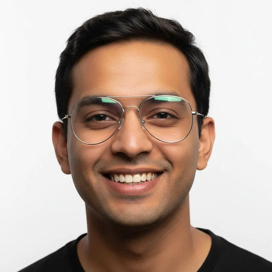 iDom Eyeglasses Full Frame Aviator Specs For Men 115860