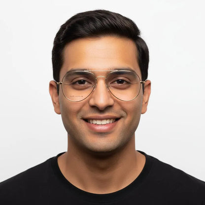 iDom Eyeglasses Full Frame Aviator Specs For Men 146216