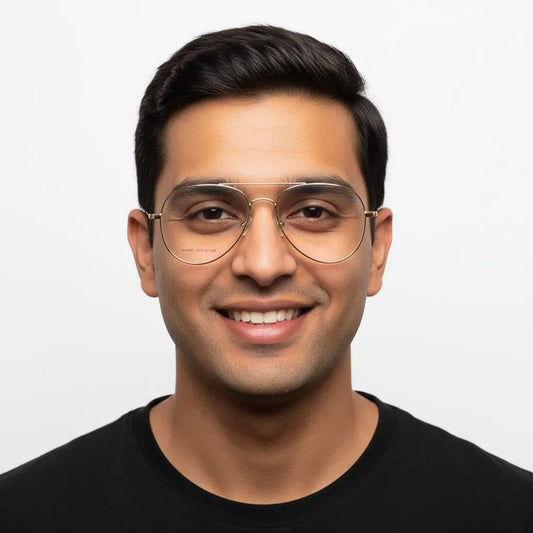 iDom Eyeglasses Full Frame Aviator Specs For Men 146216